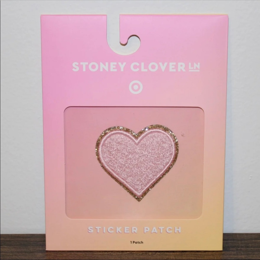 Stoney Clover Lane x Target Pink Letter Heart Patch Sticker